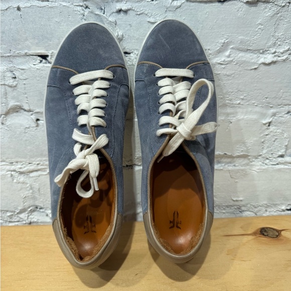 Frye Alexis Low Lace Aqua Suede Sneakers size‎ 9 - Picture 10 of 11